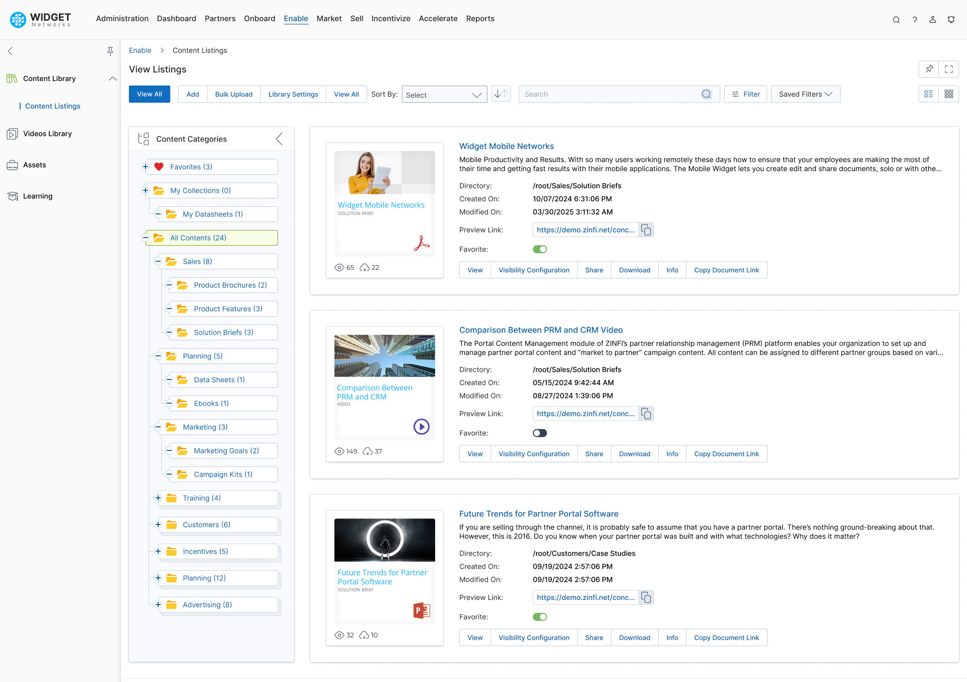 Library as the content repository