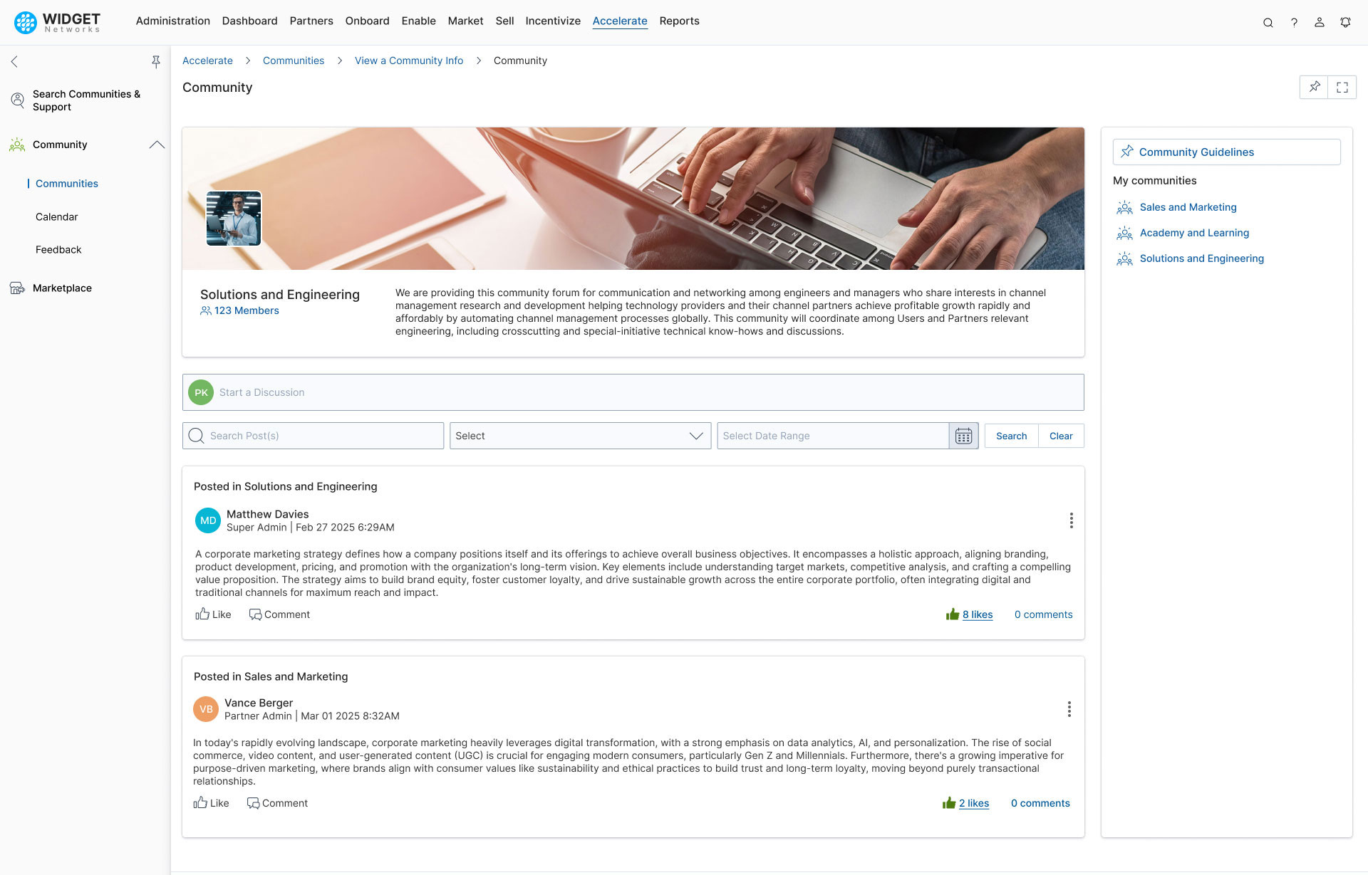 Community and Discussion