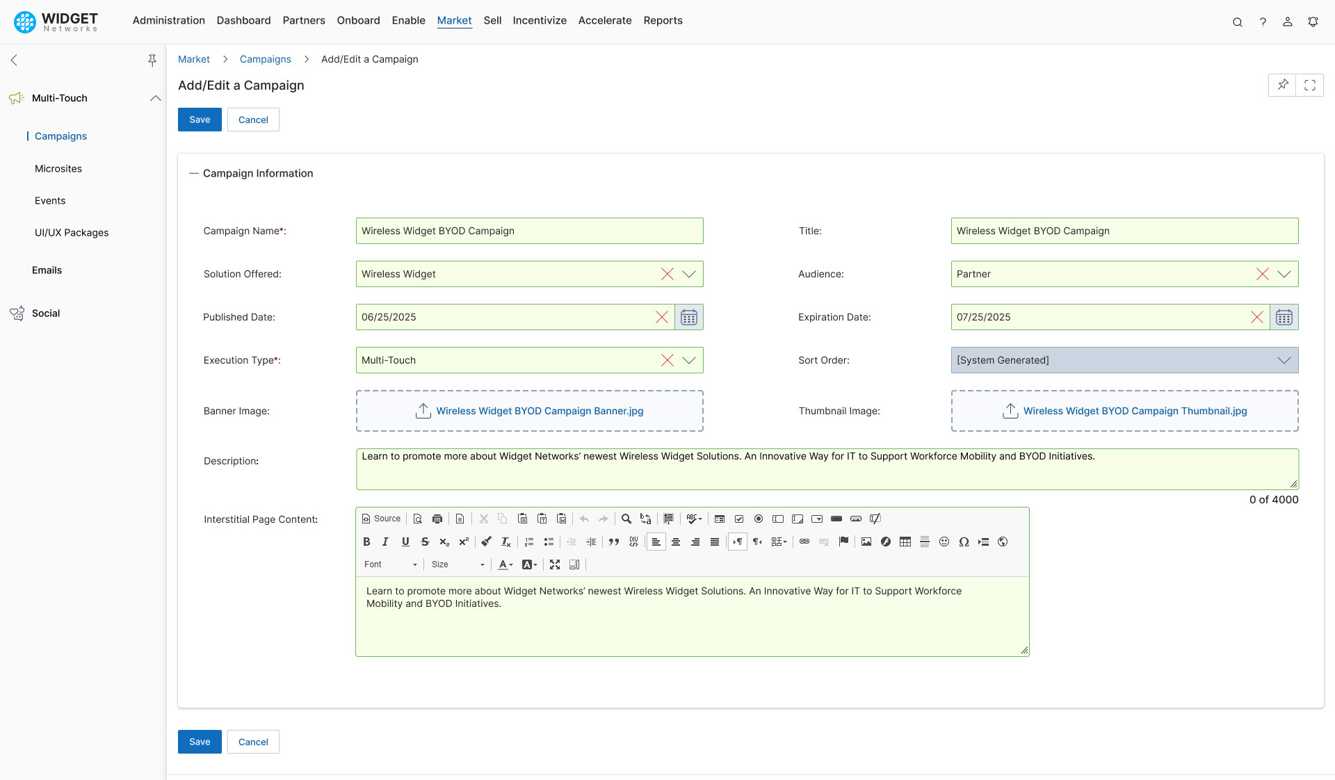 Multi-Touch Campaign Management Campaign Setup & Management