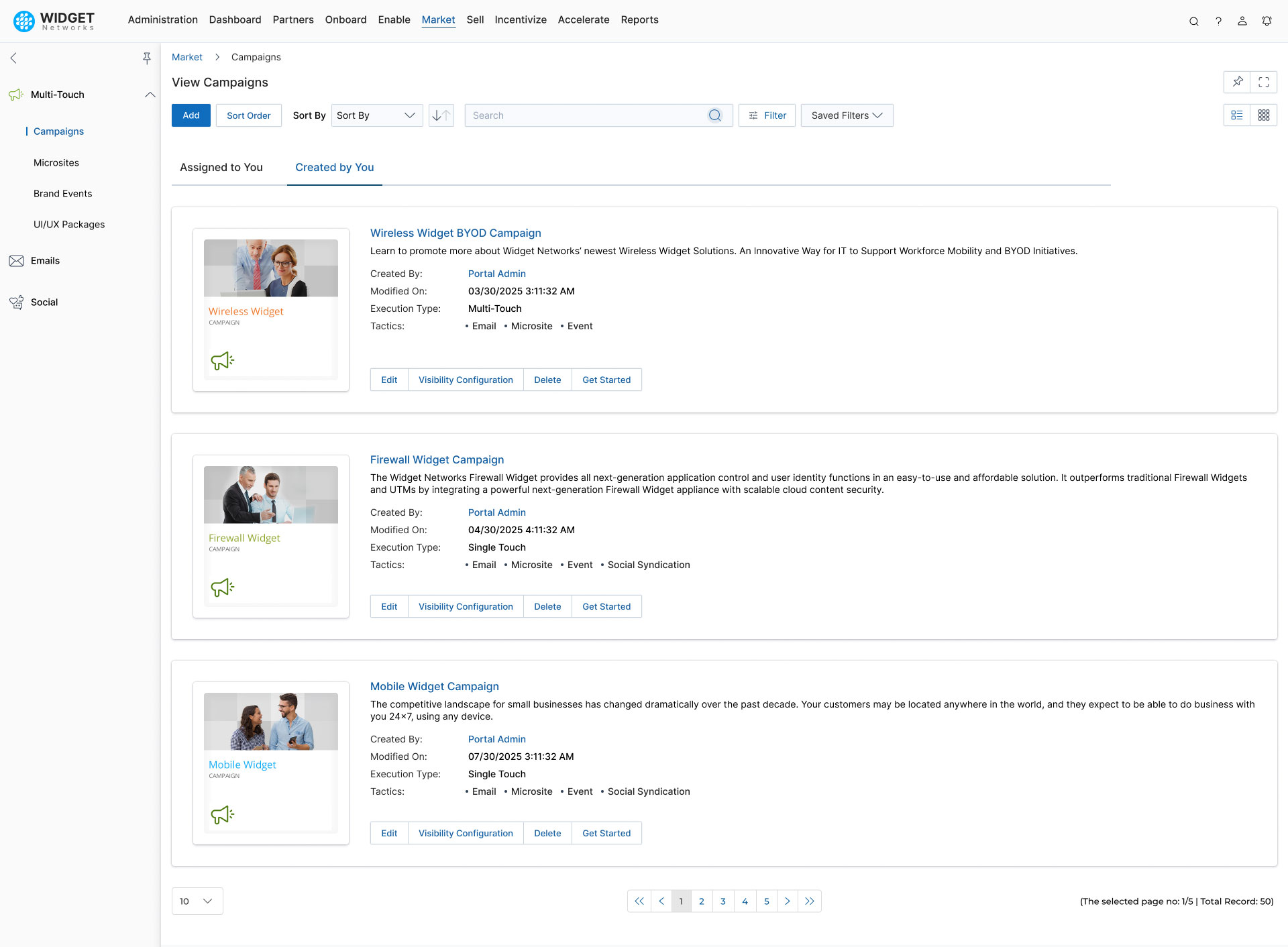 Multi-Touch Campaign Management Multi-touch Engagement Workflow