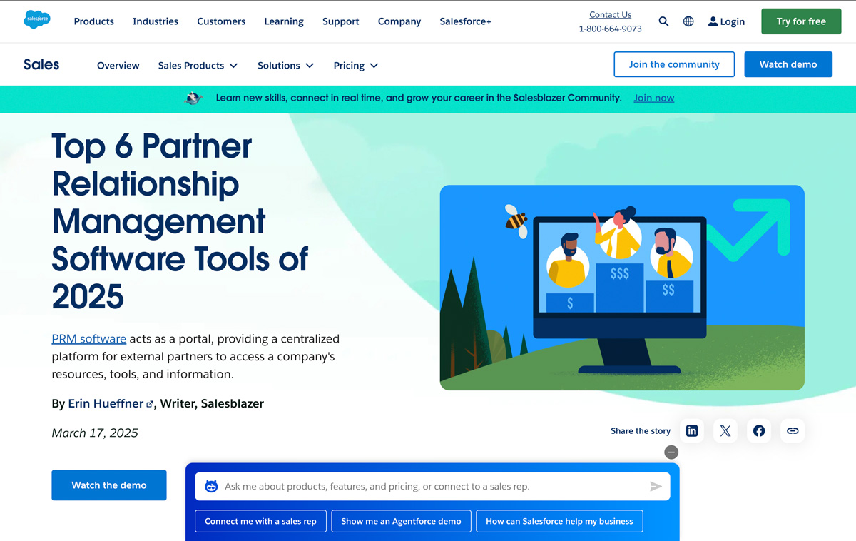 Salesforce website